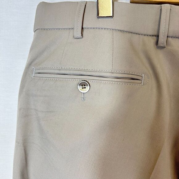 Meyer Bonn Tan Performance Modern Fit Luxury European Chino Pants Size 40 X 33 - Picture 8 of 16
